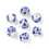 10mm - perle ronde en porcelaine