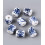 11x8mm - perle tube en porcelaine