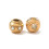 Pendentif intercalaire ronde + zirconium