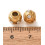 Pendentif intercalaire ronde + zirconium