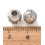 Pendentif intercalaire ronde + zirconium