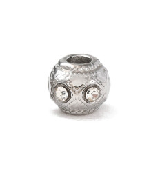 Pendentif intercalaire ronde + zirconium