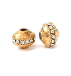 Pendentif intercalaire rondelle + zirconium