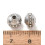 Pendentif intercalaire rondelle + zirconium