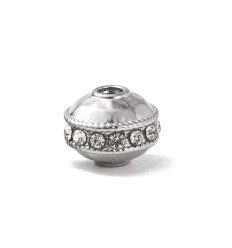 Pendentif intercalaire rondelle + zirconium