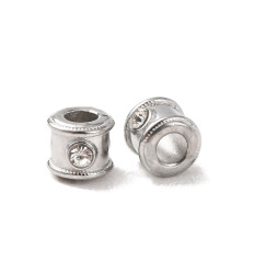Pendentif intercalaire cylindre + zirconium