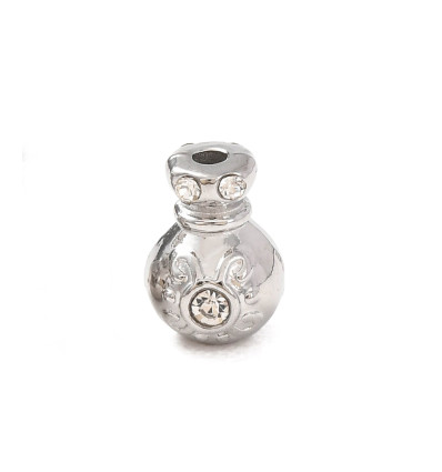 Pendentif intercalaire vase + zirconium