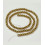 4mm - hématite synthétique dorée - Chapelet pierre
