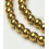 4mm - hématite synthétique dorée - Chapelet pierre