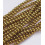 4mm - hématite synthétique dorée - Chapelet pierre