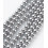 4mm - hématite synthétique argentée - Chapelet pierre