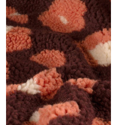 Sherpa Fleece Léopard Bordeaux