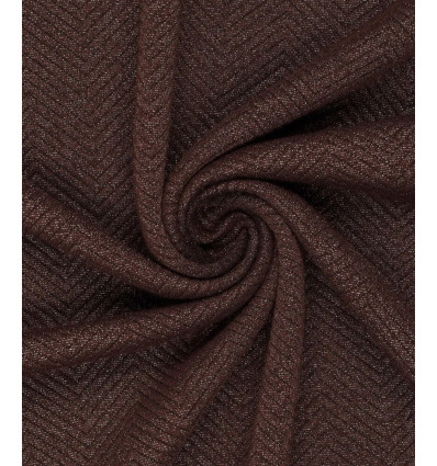 tissu chevron marron