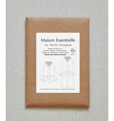 Patron “la parka ESCAPADE" - Maison Essentielle