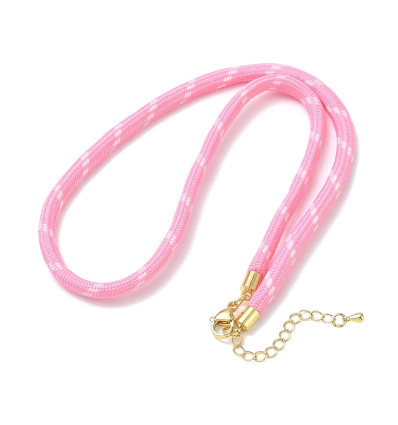 45cm - collier corde noir