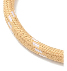 45cm - collier corde rose+vert