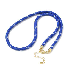 45cm - collier corde bleu ciel