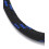 45cm - collier corde bleu electrique