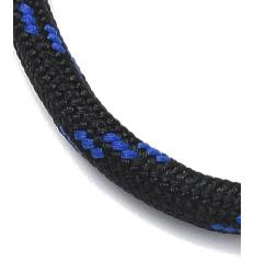 45cm - collier corde bleu electrique