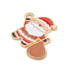 Pendentif maison de Noël émaillée