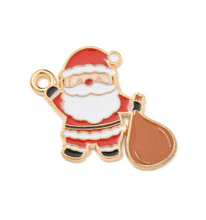 Pendentif maison de Noël émaillée