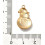 Pendentif bonhomme de neige émaillée