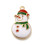 Pendentif bonhomme de neige émaillée