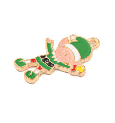 Pendentif lutin farceur émaillée