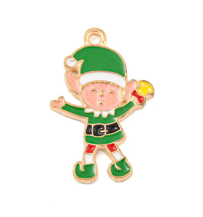 Pendentif lutin farceur émaillée