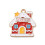 Pendentif maison de Noël émaillée