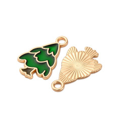 Pendentif sapin émaillé