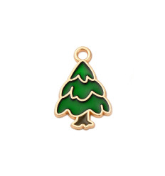 Pendentif sapin émaillé