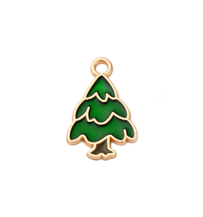 Pendentif sapin émaillé
