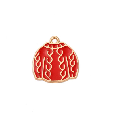 Pendentif pull de noël émaillé