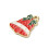 Pendentif cloche de noël émaillée