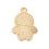 Pendentif petit biscuit heureux émaillé