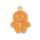 Pendentif petit biscuit heureux émaillé