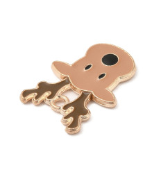 Pendentif tête de renne émaillé