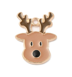 Pendentif tête de renne émaillé