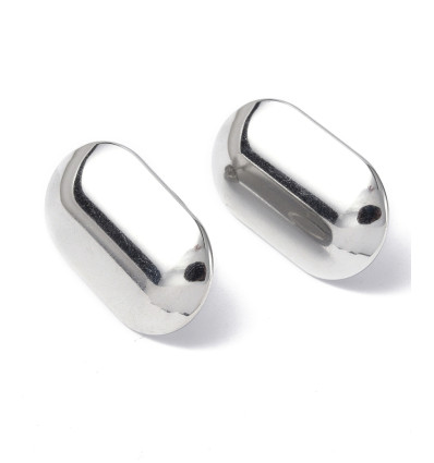 Supports boucles d'oreilles en acier (2pcs)
