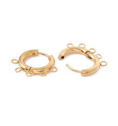Supports boucles d'oreilles dormeuse 5 attaches (2pcs)
