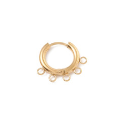 Supports boucles d'oreilles dormeuse 5 attaches (2pcs)
