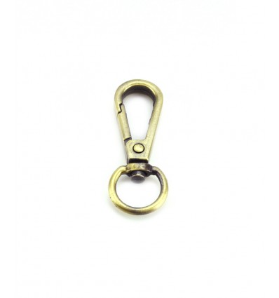 Fermoir mousqueton - bronze